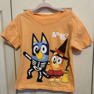 Kids Bluey Halloween T-Shirt - Orange